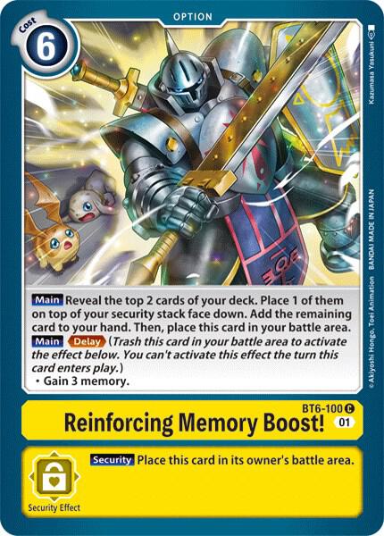 Reinforcing Memory Boost! card image