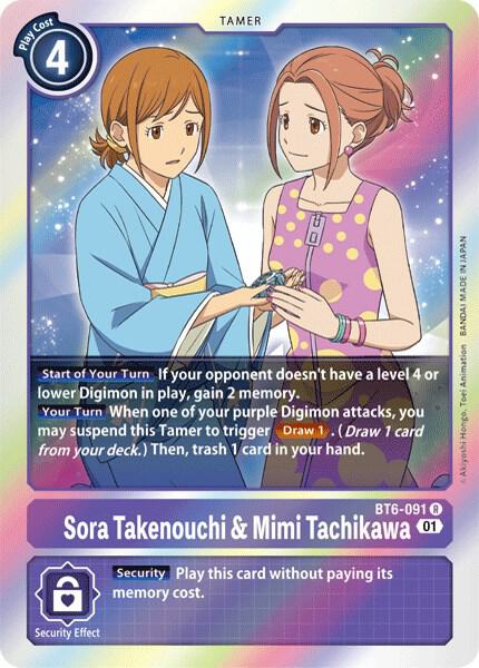 Sora Takenouchi & Mimi Tachikawa card image