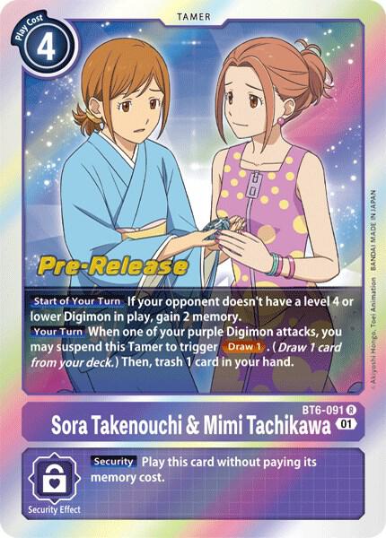 Sora Takenouchi & Mimi Tachikawa card image