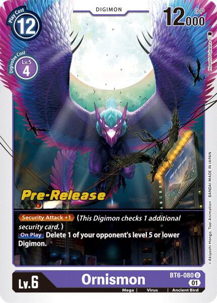 Ornismon card image