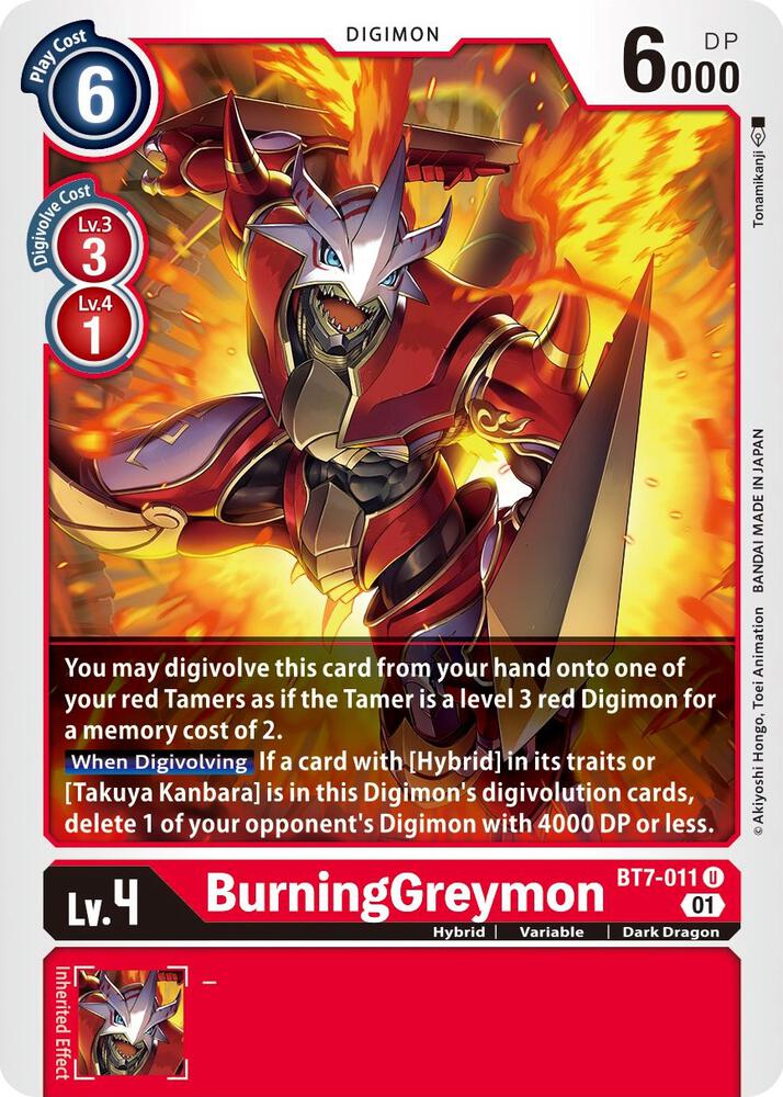 BurningGreymon card image