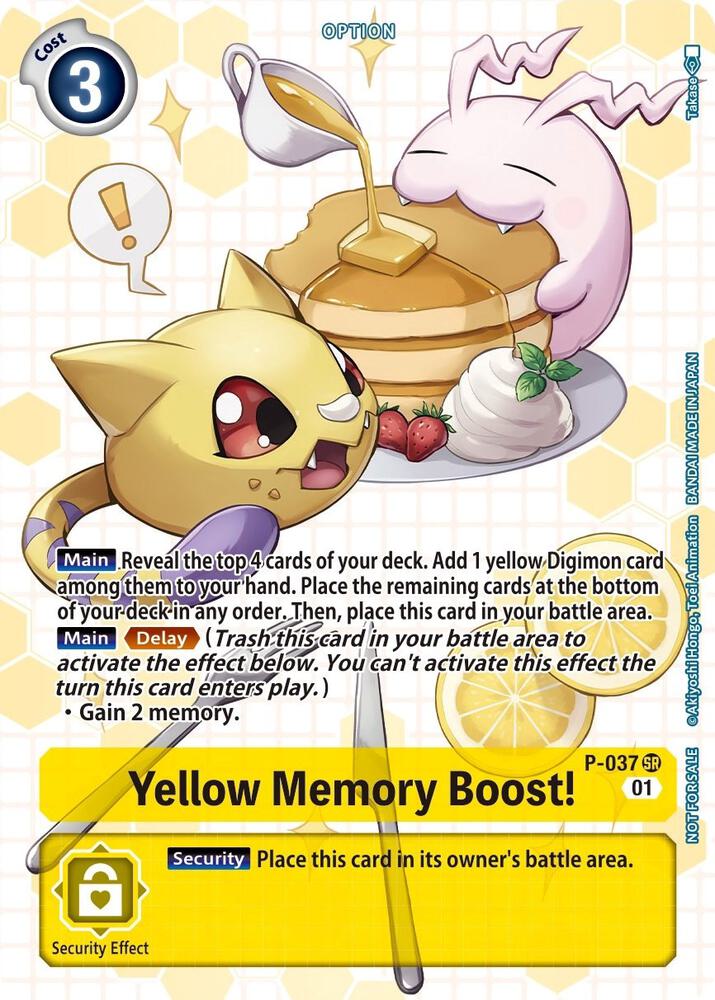 Yellow Memory Boost! - P-037 (Next Adventure Box Promotion Pack) card image