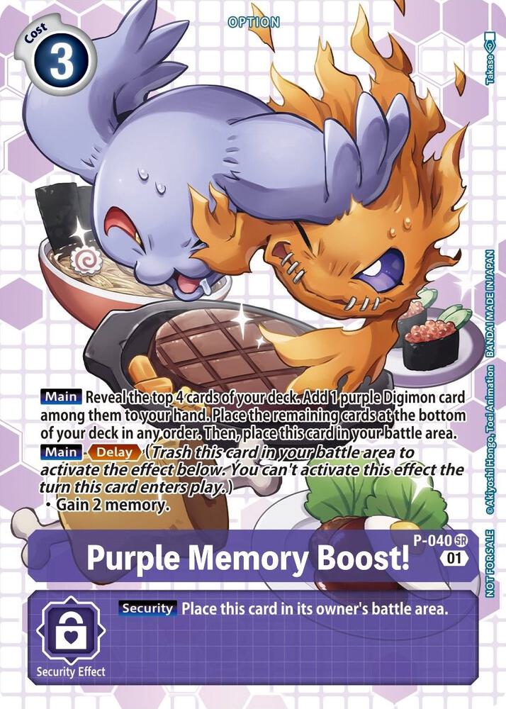 Purple Memory Boost! - P-040 (Next Adventure Box Promotion Pack) card image