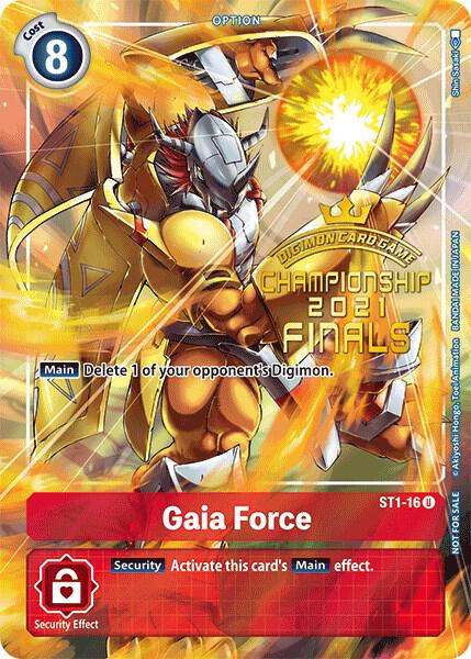 Gaia Force (2021 Championship Finals Tamer's Evolution Pack) card image