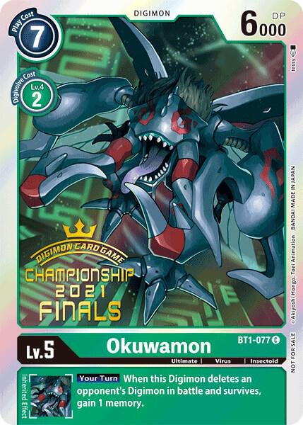 Okuwamon (2021 Championship Finals Event Pack Alt-Art Gold Stamp Set) card image