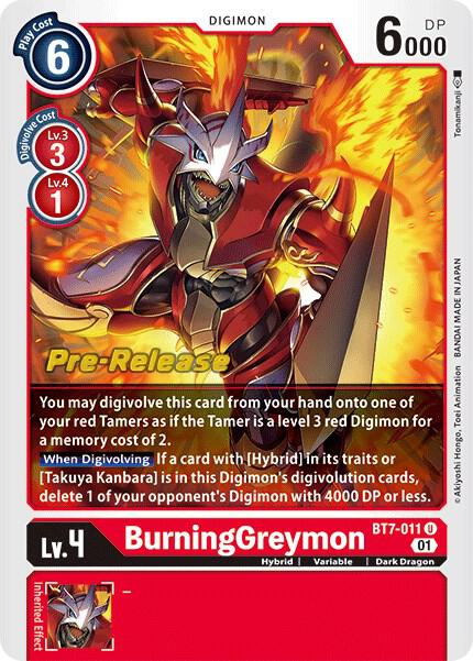 BurningGreymon card image