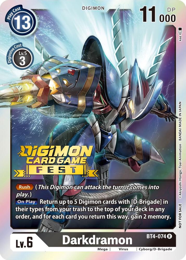 Darkdramon (Digimon Card Game Fest 2022) card image