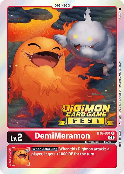 DemiMeramon (Digimon Card Game Fest 2022) card image