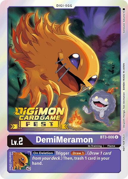 DemiMeramon (Digimon Card Game Fest 2022) card image