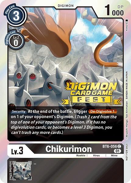 Chikurimon (Digimon Card Game Fest 2022) card image