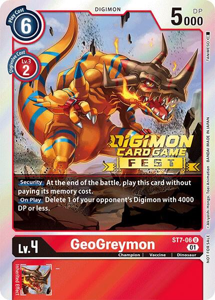 GeoGreymon (Digimon Card Game Fest 2022) card image