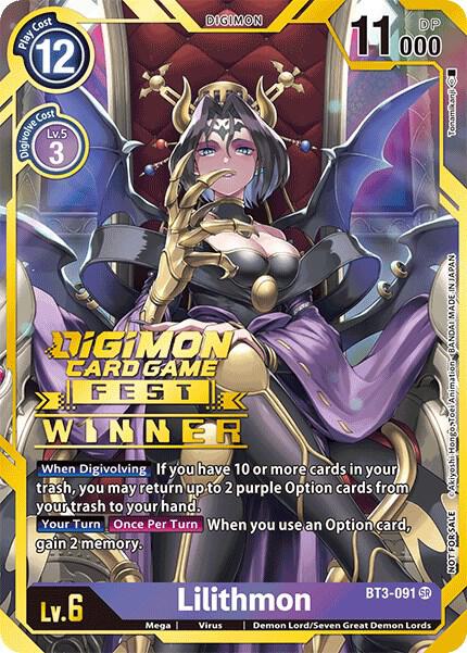 Lilithmon (Digimon Card Game Fest 2022 Winner) card image
