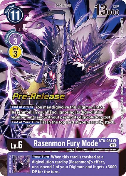 Rasenmon Fury Mode card image
