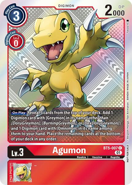 Agumon (New Awakening Pre-Release Tournament Winner Card) card image