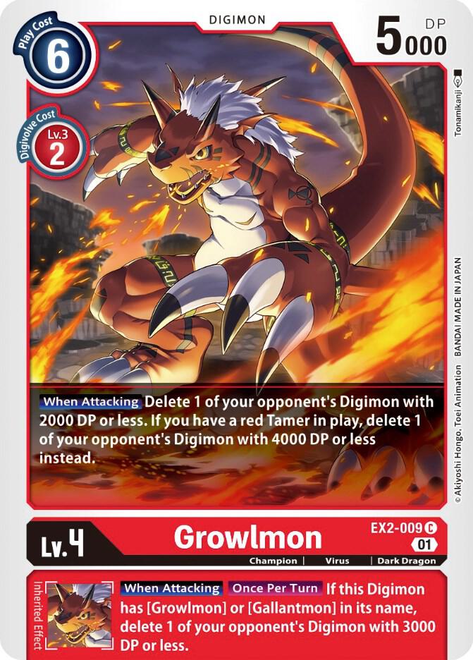 Growlmon card image