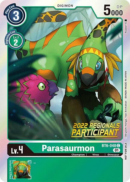 Parasaurmon (2022 Championship Online Regional) [Online Participant] card image