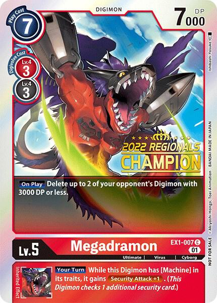 Megadramon (2022 Championship Online Regional) [Online Champion] card image