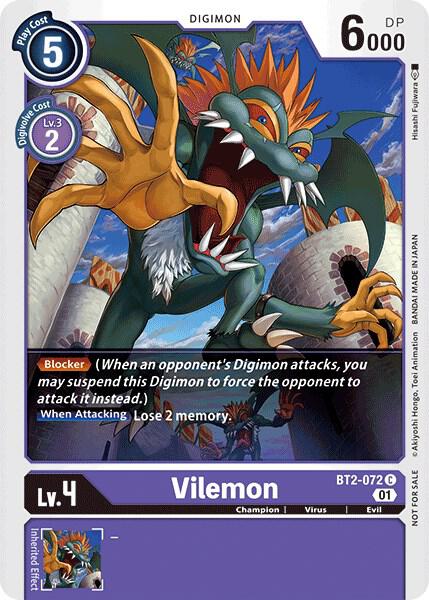 Vilemon - BT2-072 (Tamer Party Vol. 4 Promo) card image