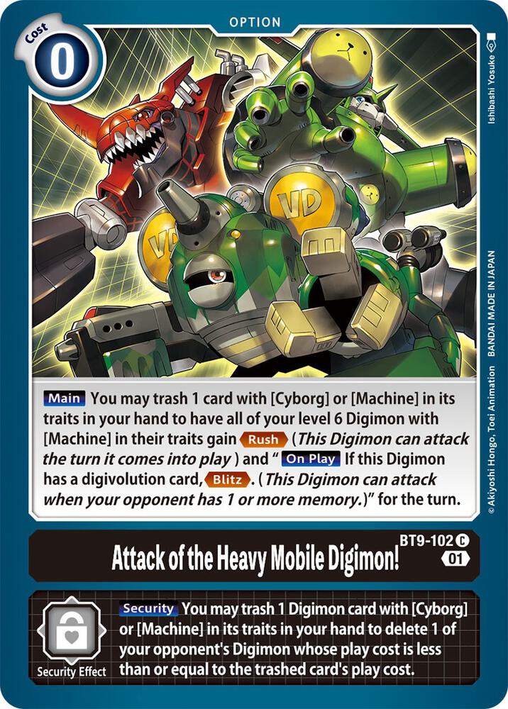 Attack of the Heavy Mobile Digimon! card image