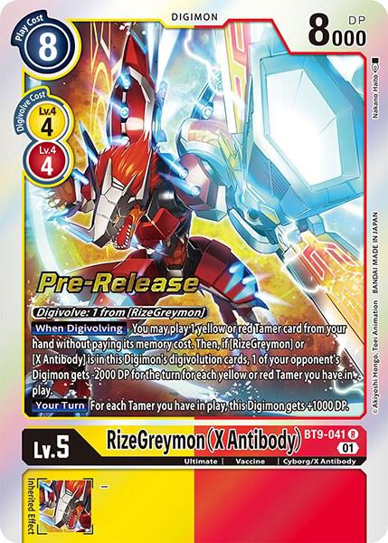 RizeGreymon (X Antibody) card image
