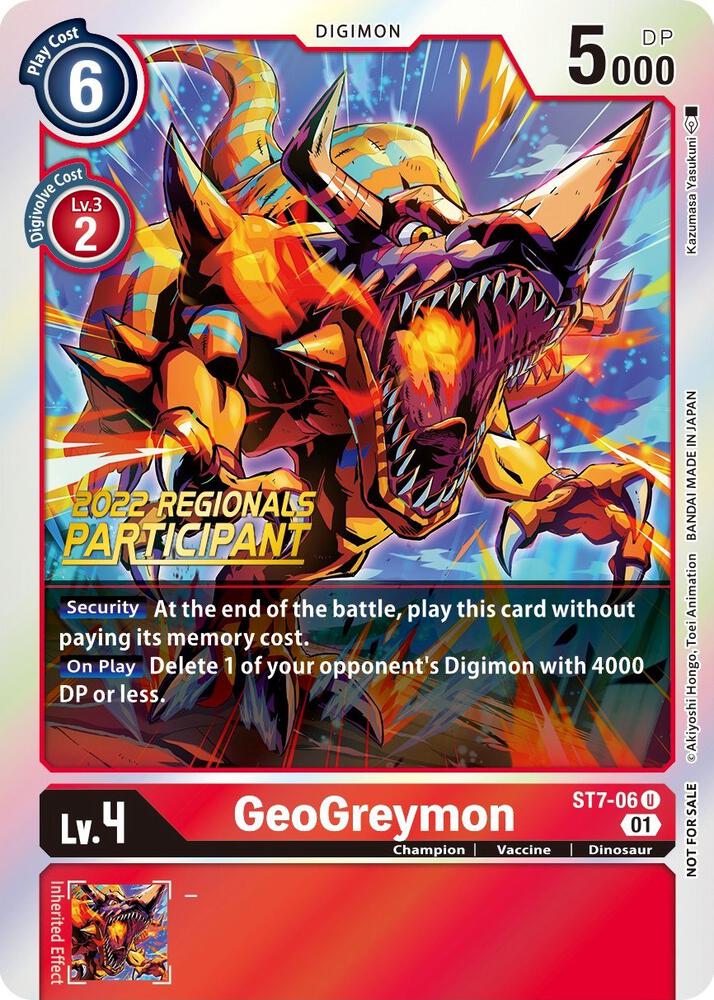 GeoGreymon (2022 Championship Offline Regional) [Online Participant] card image