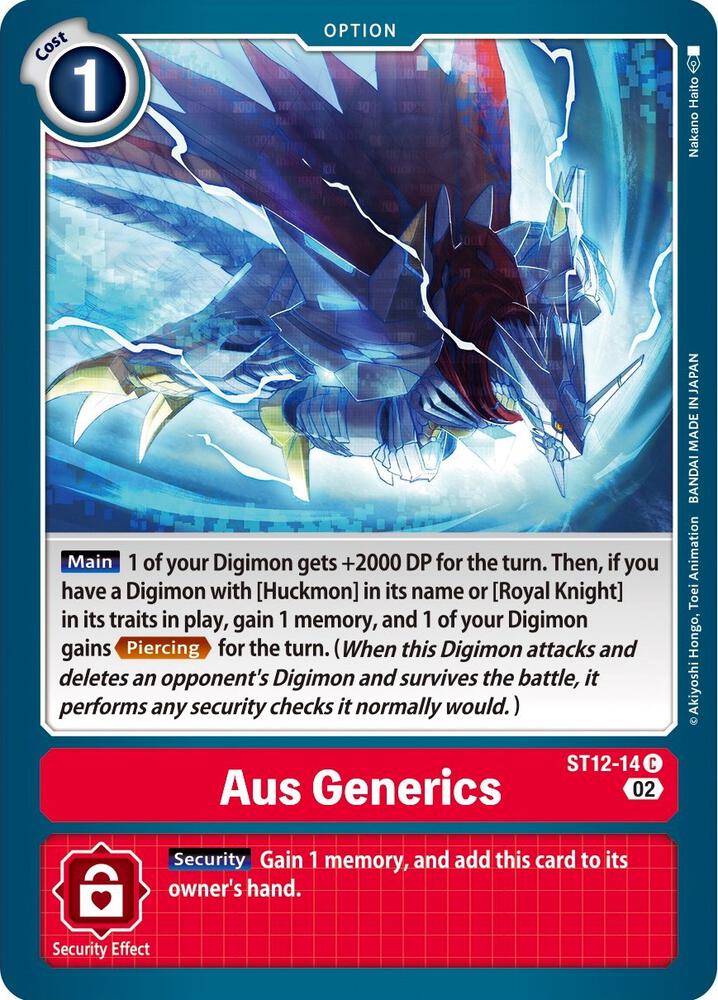 Aus Generics card image