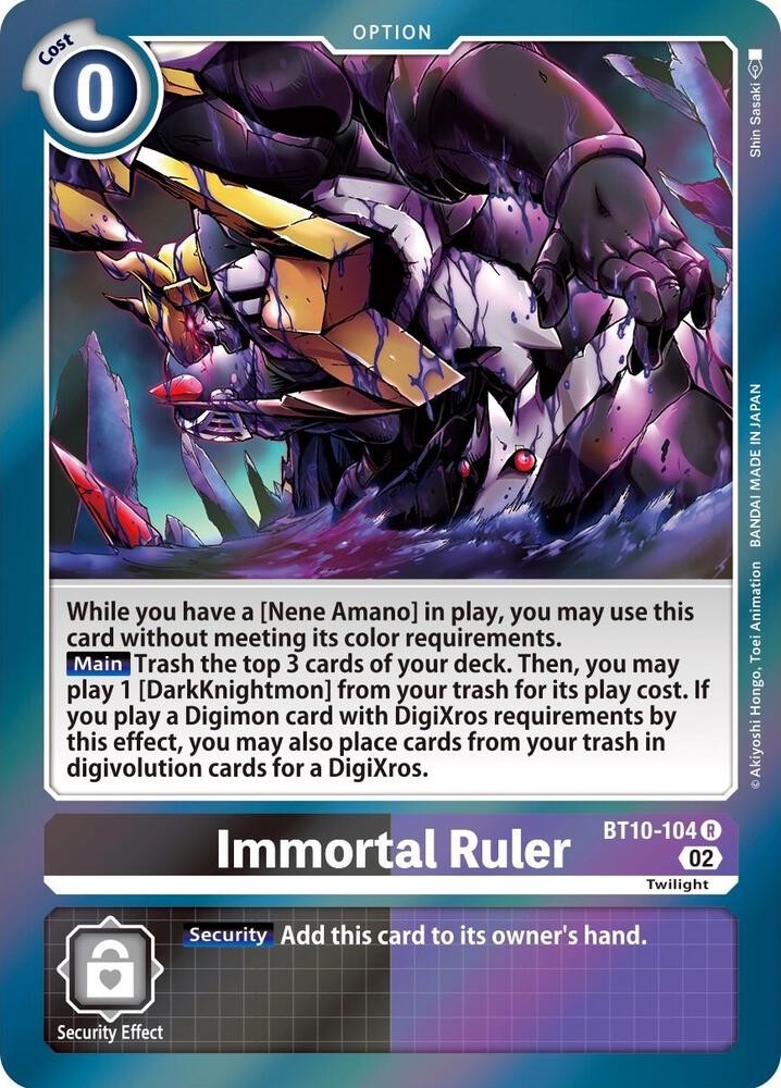 Immortal Ruler card image