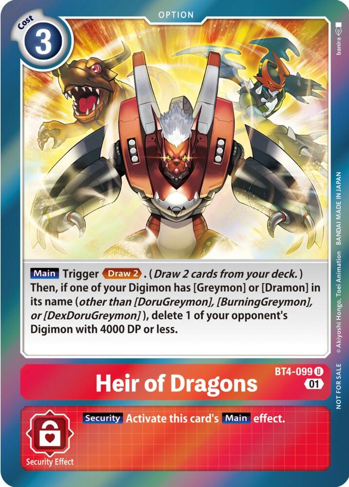 Heir of Dragons (ST-11 Special Entry Pack) card image