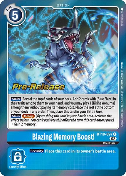 Blazing Memory Boost! card image