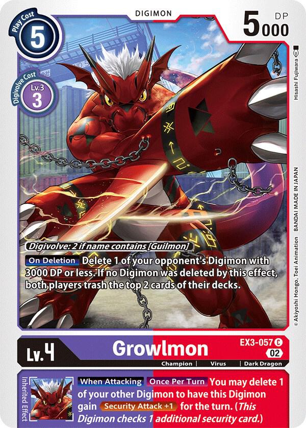 Growlmon card image