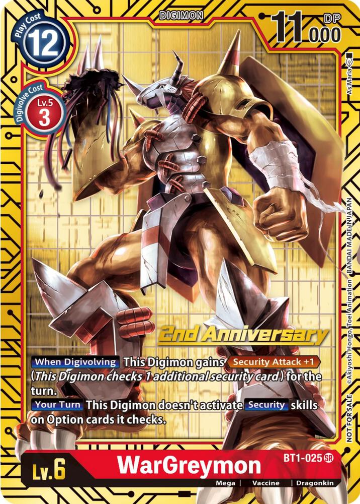 WarGreymon (2nd Anniversary Card Set) card image