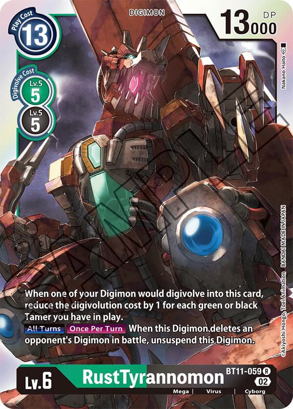 RustTyrannomon card image