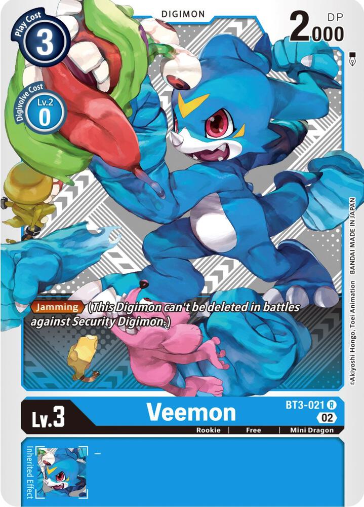 Veemon - BT3-021 (Winner Pack Dimensional Phase) card image
