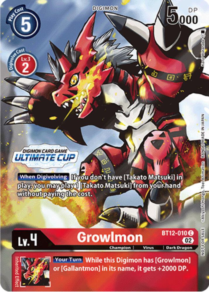 Growlmon (Ultimate Cup) card image