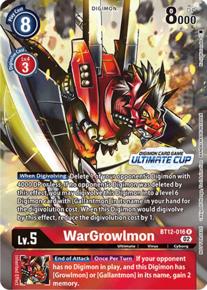 WarGrowlmon (Ultimate Cup) card image