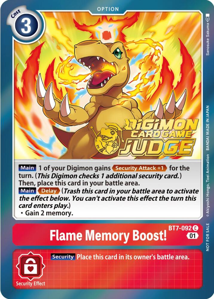 Flame Memory Boost! (Judge Pack 3) card image