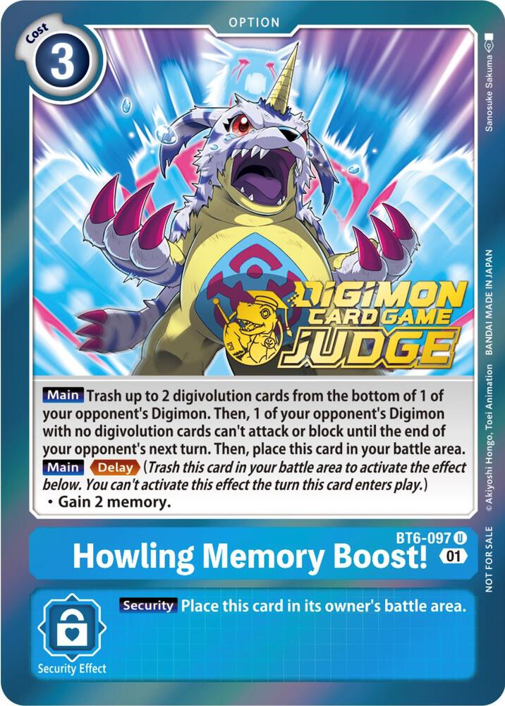 Howling Memory Boost! (Judge Pack 3) card image