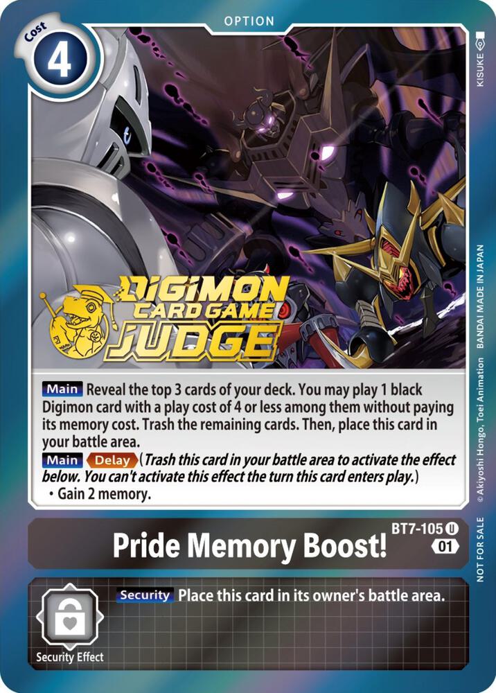 Pride Memory Boost! (Judge Pack 3) card image