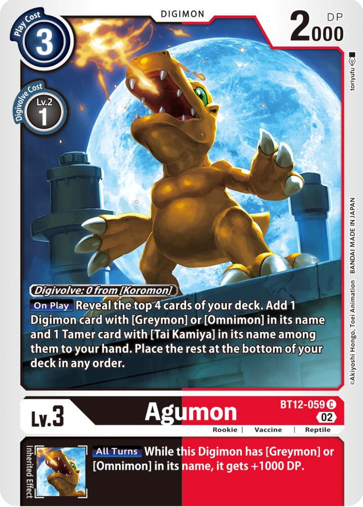 Agumon - BT12-059 card image