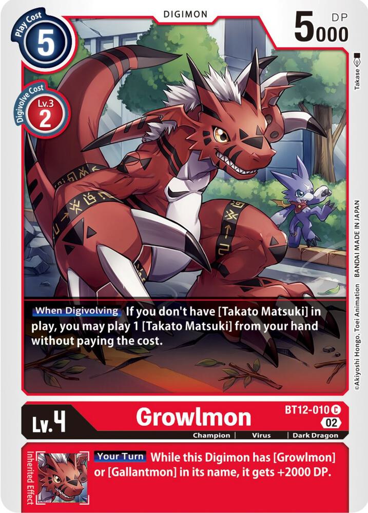 Growlmon card image