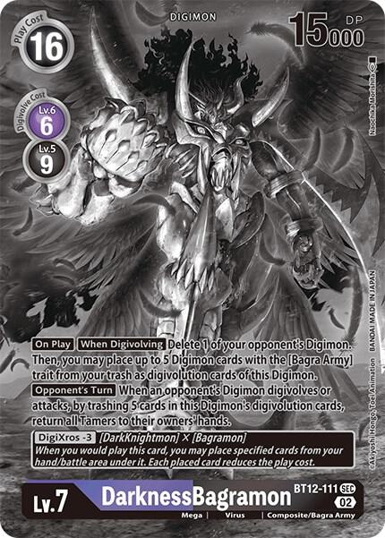 DarknessBagramon (Alternate Art) (Black & White) card image