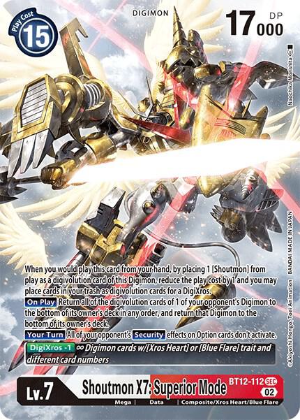 Shoutmon X7: Superior Mode (Alternate Art) card image