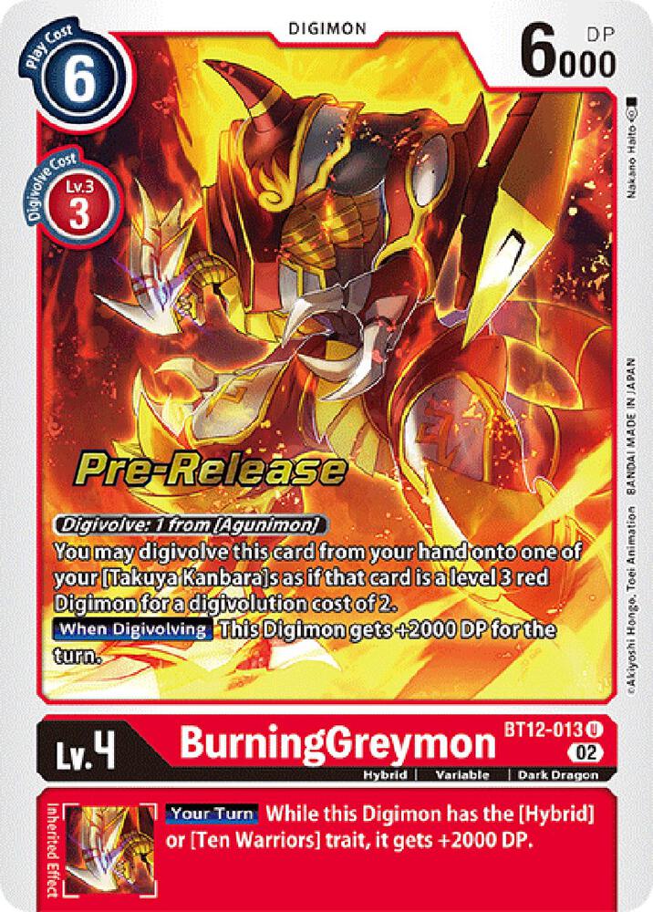 BurningGreymon card image