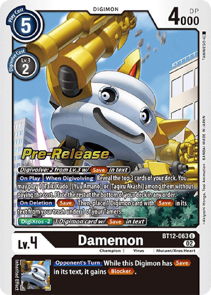 Damemon card image