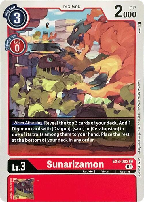 Sunarizamon card image