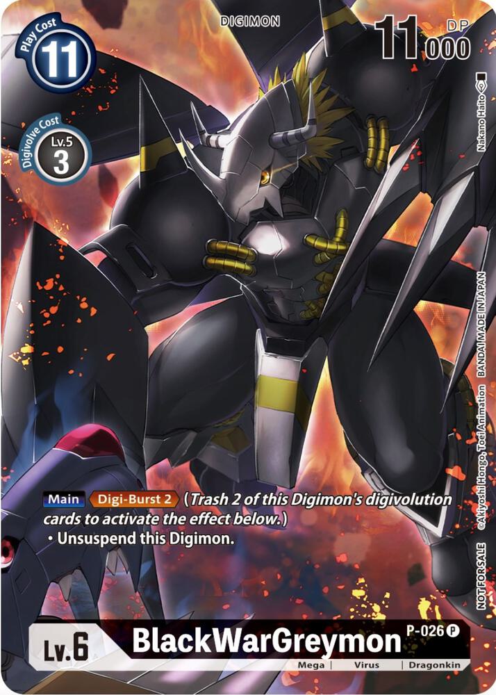 BlackWarGreymon - P-026 (Winner Pack Across Time) card image