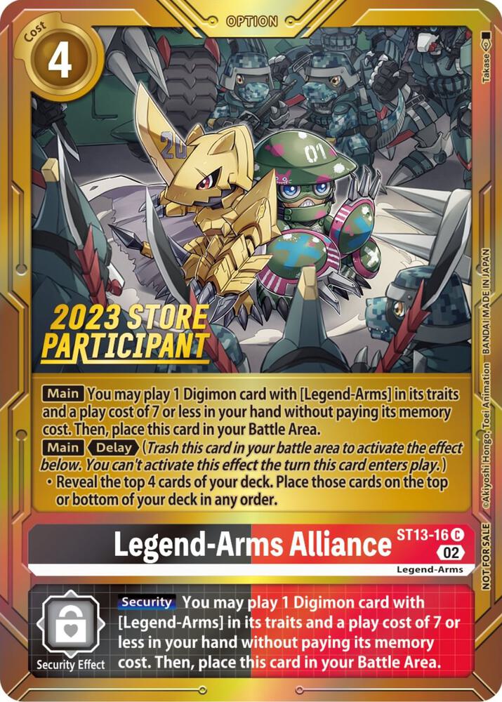 Legend-Arms Alliance (2023 Store Participant) card image