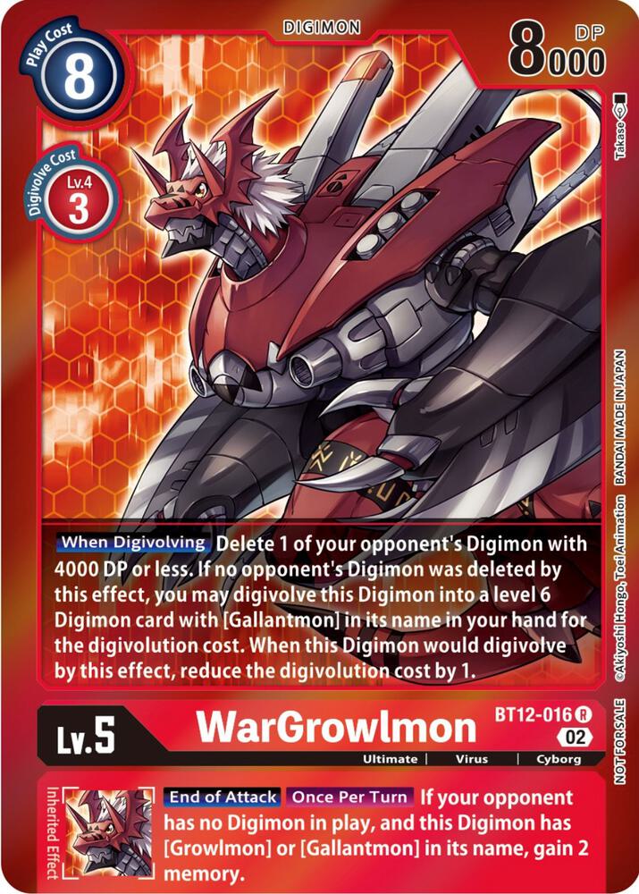 WarGrowlmon (Tamer Party -Special-) card image