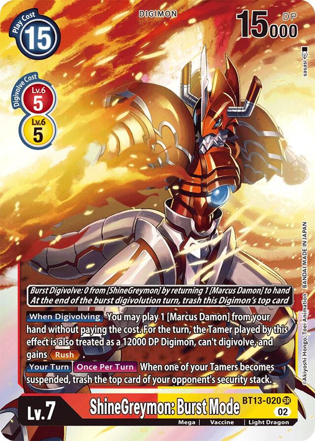 ShineGreymon: Burst Mode card image