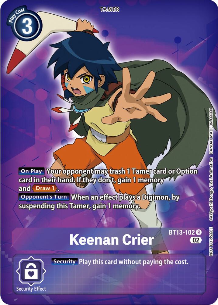 Keenan Crier (Box Topper) card image